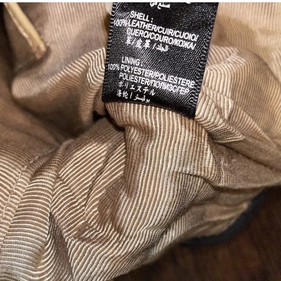 BCBG MAXAZRIA Leather Tote Bag Color Block Cream/Black Handbag Laser Cut Accent - Picture 11 of 11